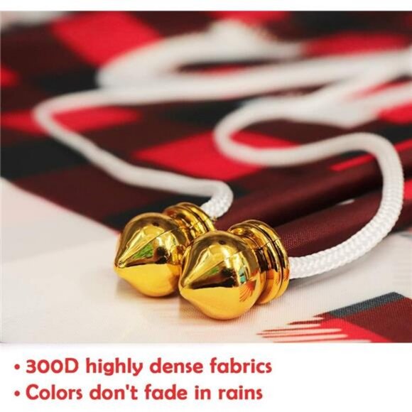 Ivenf Christmas Decorations Outdoor Yard Front Porch Sign Set, Red Black - Picture 4 of 8